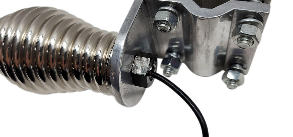 screw the nut tight to the base of the bracket.
